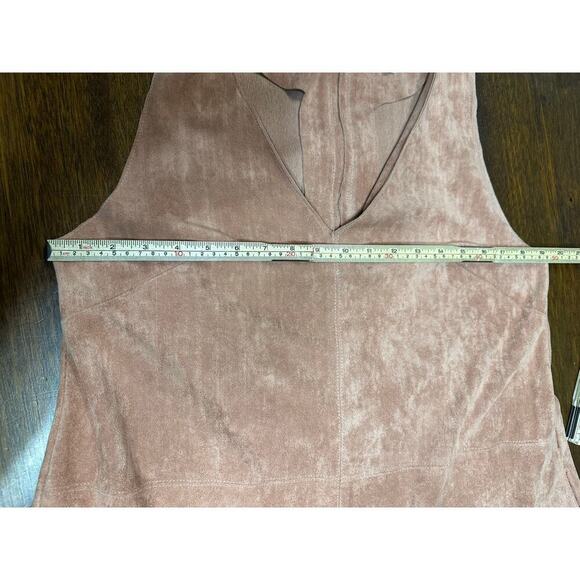 Umgee Faux Suede Dress Women Medium Indie Boho Western Festival Aztec Light Twee - Picture 5 of 9